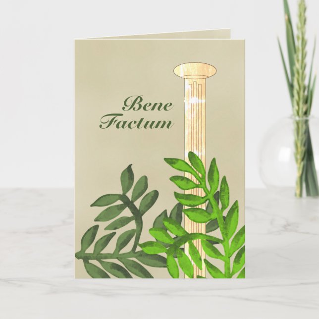 Tarjeta Graduación latina (Anverso)