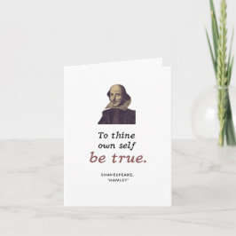 Tarjeta Graduación literaria Inspiradora de Shakespeare