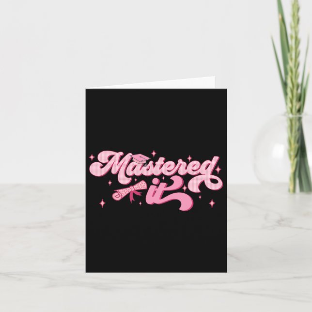 Tarjeta Graduación Mba de licenciatura de licenciatura (Anverso)