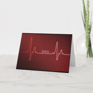 Tarjeta Graduación médica anticuada de la atención