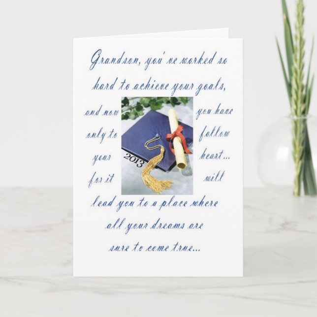 Tarjeta Graduación-Nieto, feliz graduación (Anverso)