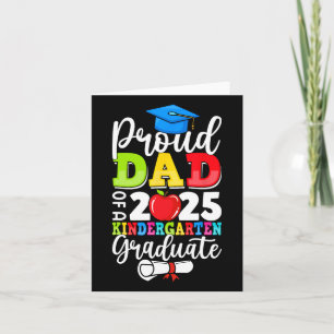 Tarjeta Graduación Orgullosa Papá De La Cl De 2025 Kinderg