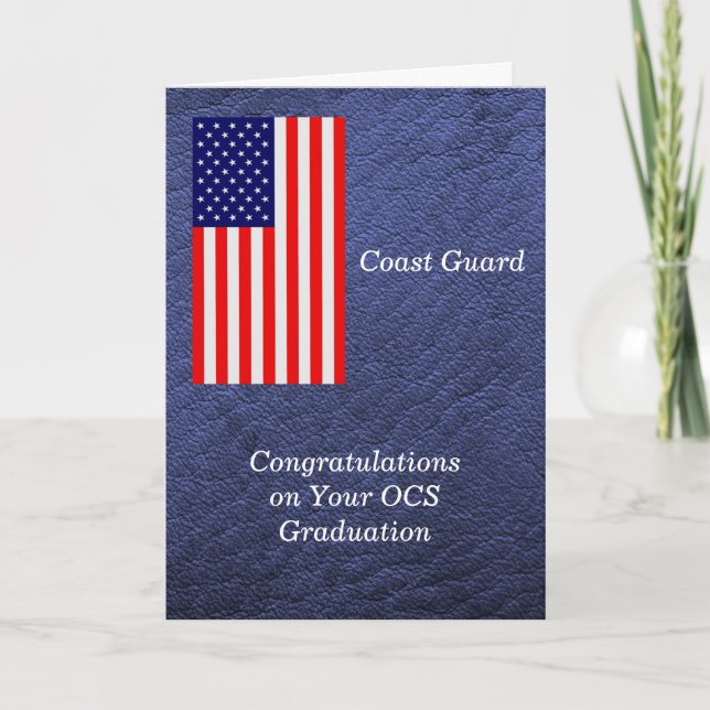 Tarjeta Graduación para OCS de Guardacostas (Anverso)