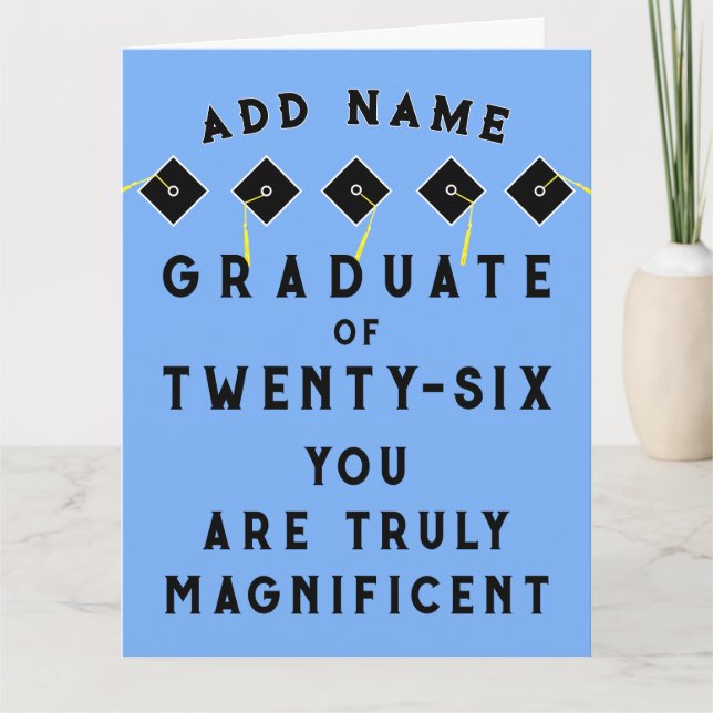 Tarjeta Graduación Personalizada Clase de 2025 (Anverso)