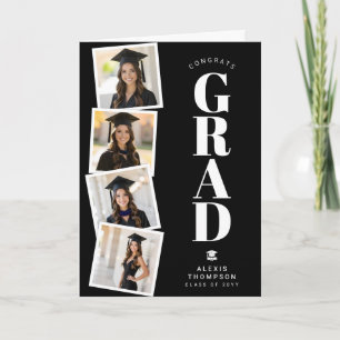 Tarjeta Graduación Personalizada de Escuela Moderna y Univ