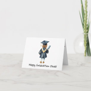 Tarjeta Graduación personalizada de jardín de infancia par