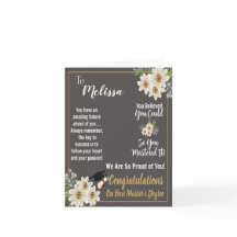 Graduación personalizada de maestría