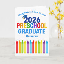 Graduación personalizada de preescolar 2026 Felici