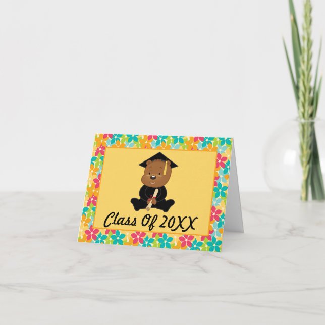 Tarjeta Graduación personalizada de preescolar o jardín de (Anverso)