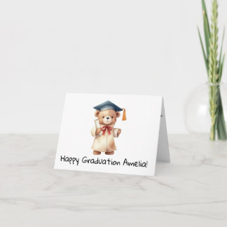 Tarjeta Graduación personalizada del jardín de infancia Te