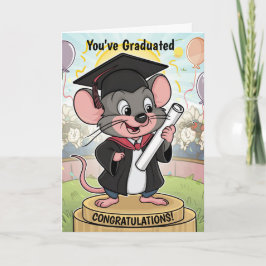 Tarjeta Graduación personalizada del ratón
