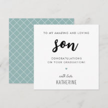 Graduación personalizado moderna y educada