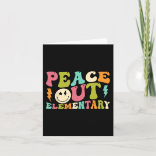 Tarjeta Graduación primaria en el último día de la escuela