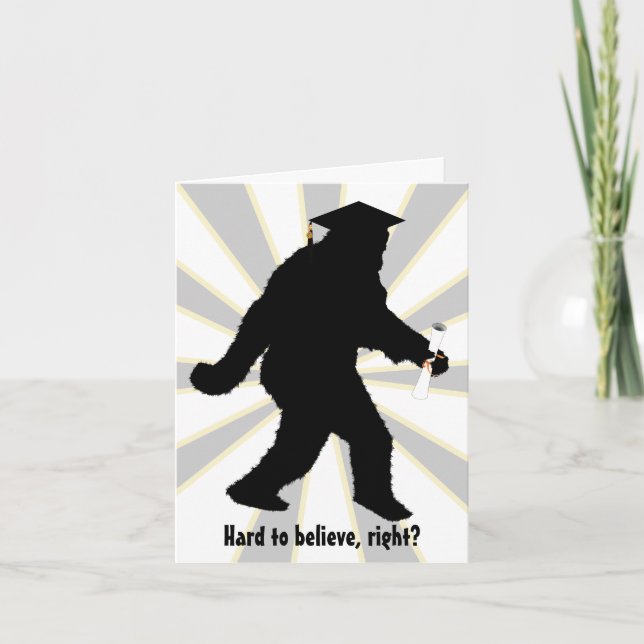 Tarjeta Graduación Sasquatch (Anverso)