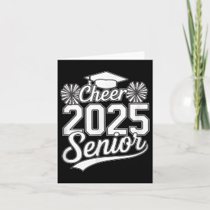 Tarjeta Graduación secundaria de Cheer Team Mom 2025