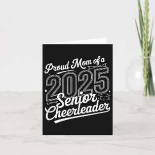 Tarjeta Graduación secundaria de Cheer Team Mom 2025