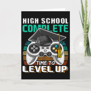 Tarjeta Graduación secundaria de videojuegos completos de