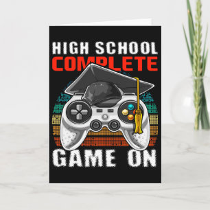 Tarjeta Graduación secundaria de videojuegos completos de 
