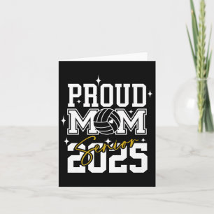 Tarjeta Graduación secundaria de Volleyball Mom 2025