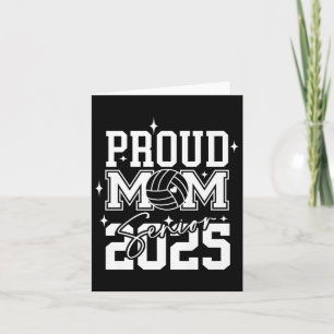 Tarjeta Graduación secundaria de Volleyball Mom 2025