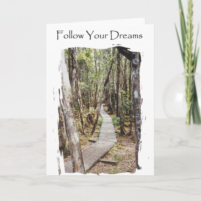 Tarjeta Graduación - Seguir tus sueños (Anverso)