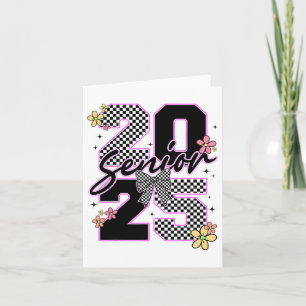 Tarjeta Graduación Superior 2025 Coquette Bow Graduate Wom