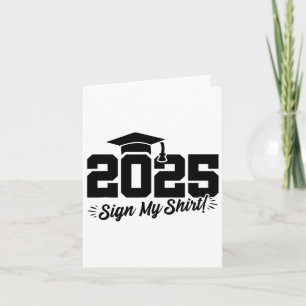 Tarjeta Graduación Superior De 2025 - Camisas Autográficas
