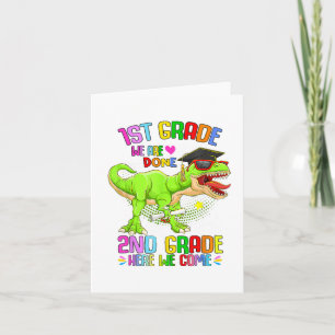 Tarjeta Graduación T-rex Último Día De La Escuela Primer G