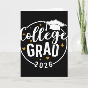 Tarjeta Graduación universitaria divertida 2026 Graduado G