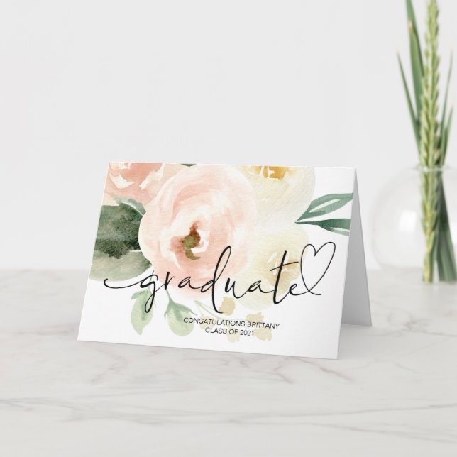 Tarjeta Graduación universitaria obsequia a graduados de s (Anverso)