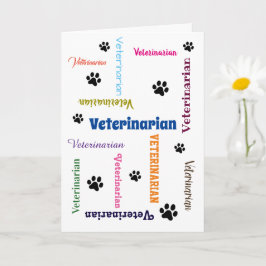 Tarjeta Graduación Veterinaria