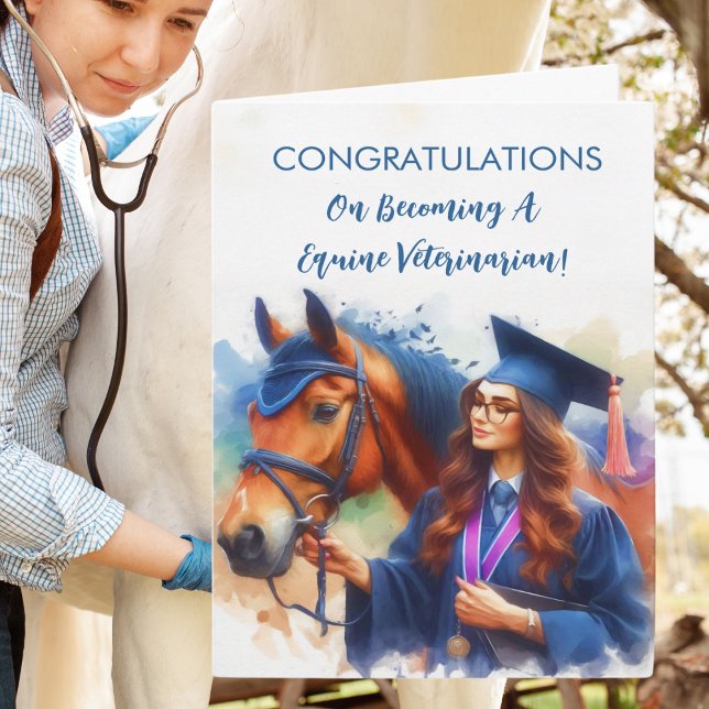 Tarjeta Graduación Veterinaria Ecuina (Subido por el creador)