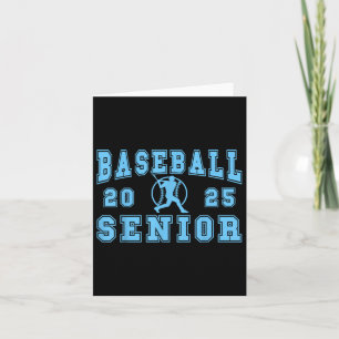 Tarjeta Graduado 2025 Senior De Béisbol Nocturno