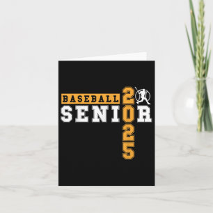 Tarjeta Graduado 2025 Senior De Béisbol Nocturno