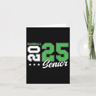 Tarjeta Graduado 2025 Senior De Béisbol Nocturno