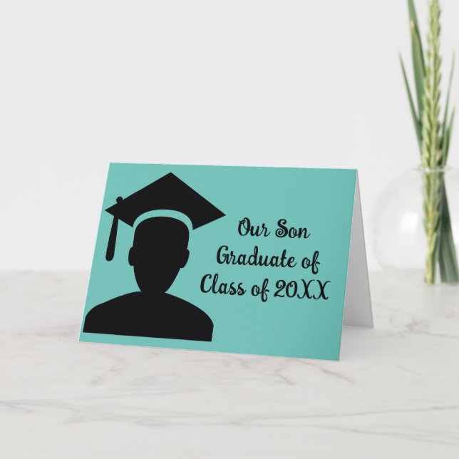Tarjeta Graduado 20XX de nuestro hijo (Anverso)