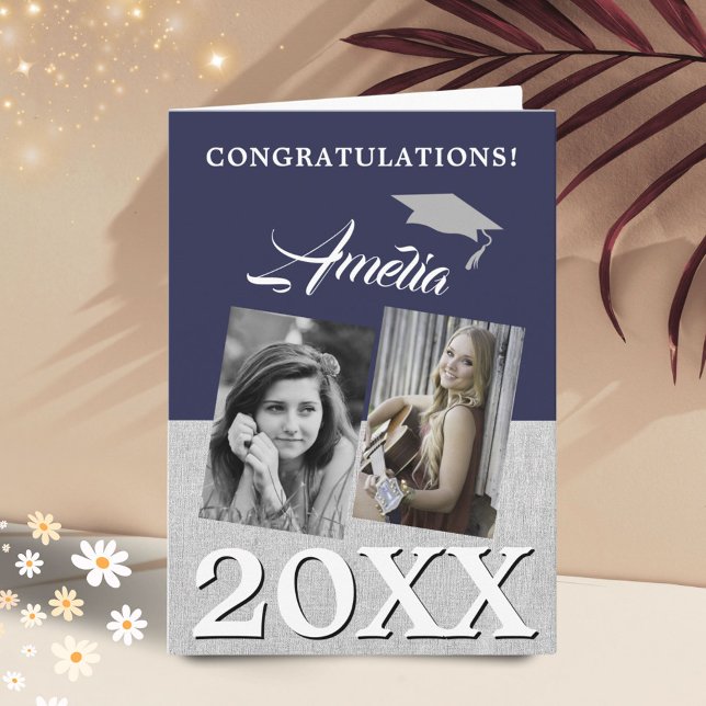 Tarjeta Graduado Azul de la Marina Rusa 2 Graduación de Fo (Subido por el creador)