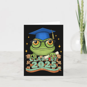Tarjeta Graduado Cl De Rana De 2025 Niños Mujeres Graduada