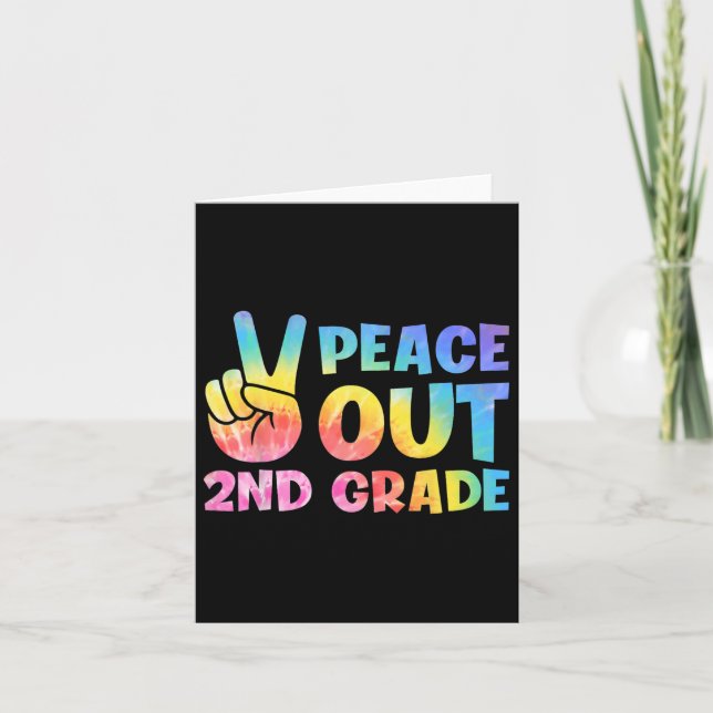 Tarjeta Graduado de 2º Grado 2024 Feliz Último Día De Scho (Anverso)