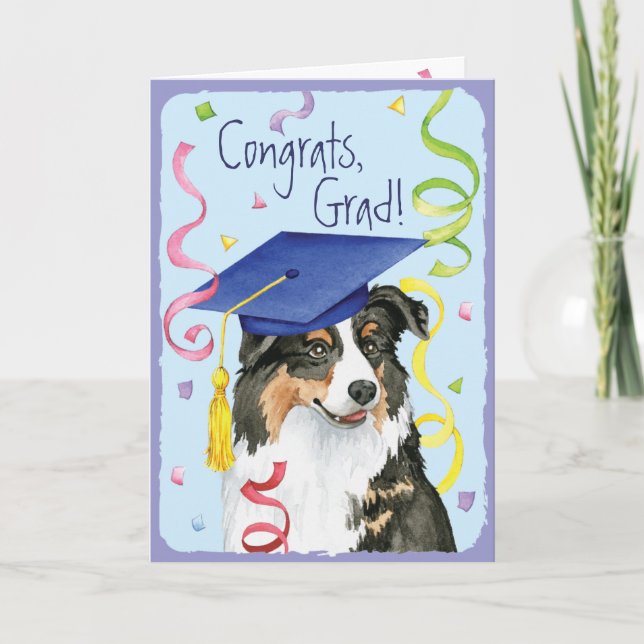 Tarjeta Graduado de Aussie (Anverso)