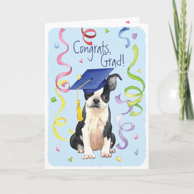 Tarjeta Graduado de Boston (Anverso)