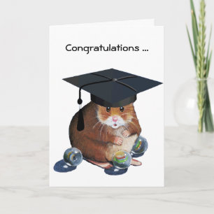 Tarjeta Graduado de felicitaciones: Hamster: Todos los már