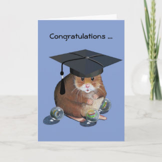Tarjeta Graduado de felicitaciones: Hamster: todos los már