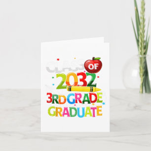 Tarjeta Graduado De Grado Cl De 2032 Último Día Del Escola