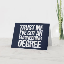 Tarjeta Graduado de Ingeniería Graduada Graduado Azul Grad