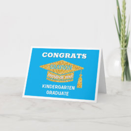Tarjeta Graduado de jardín de infantes Felicidades