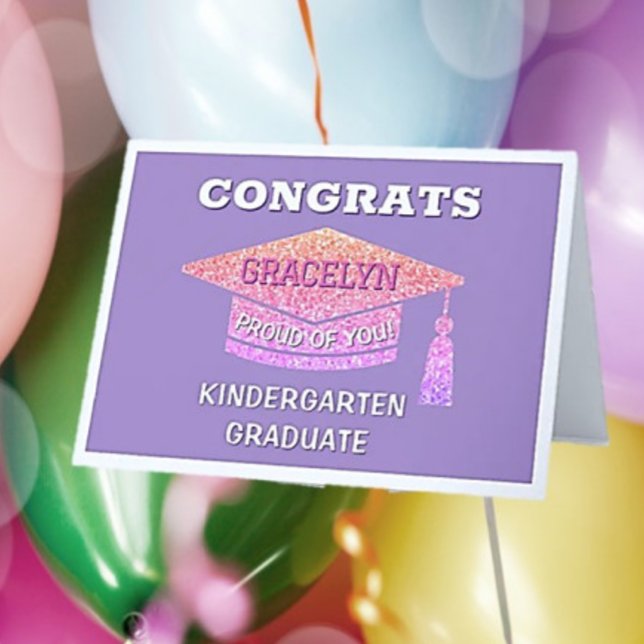 Tarjeta Graduado de jardín de infantes Felicidades (Subido por el creador)