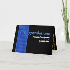 Tarjeta Graduado de la academia de policía de la