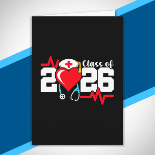 Tarjeta Graduado de la Escuela de enfermería - Graduación 
