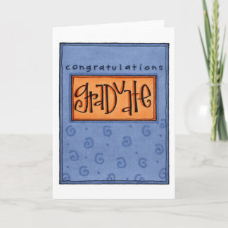 Tarjeta graduado de los congrats